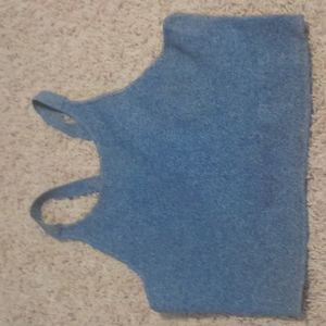 Blue crop top
